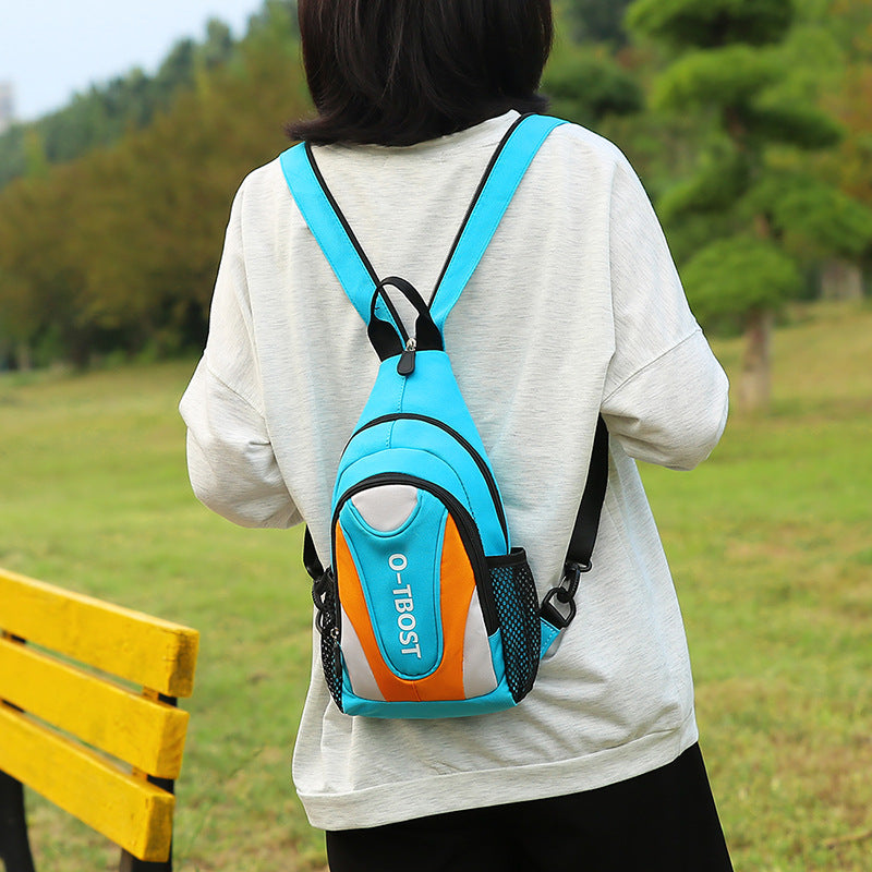 Women's & Men's & Leisure Two Shoulders Oxford Cloth Men's Chest Bags