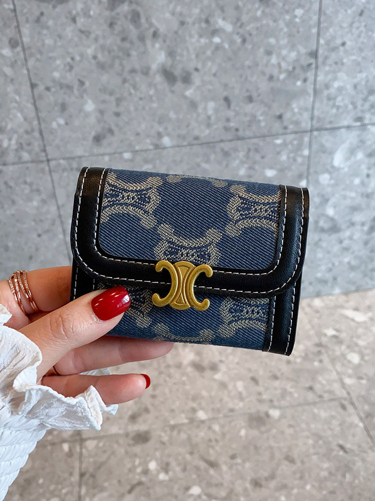 Female And Multiple Slots Exquisite Large Capacity Card Holder