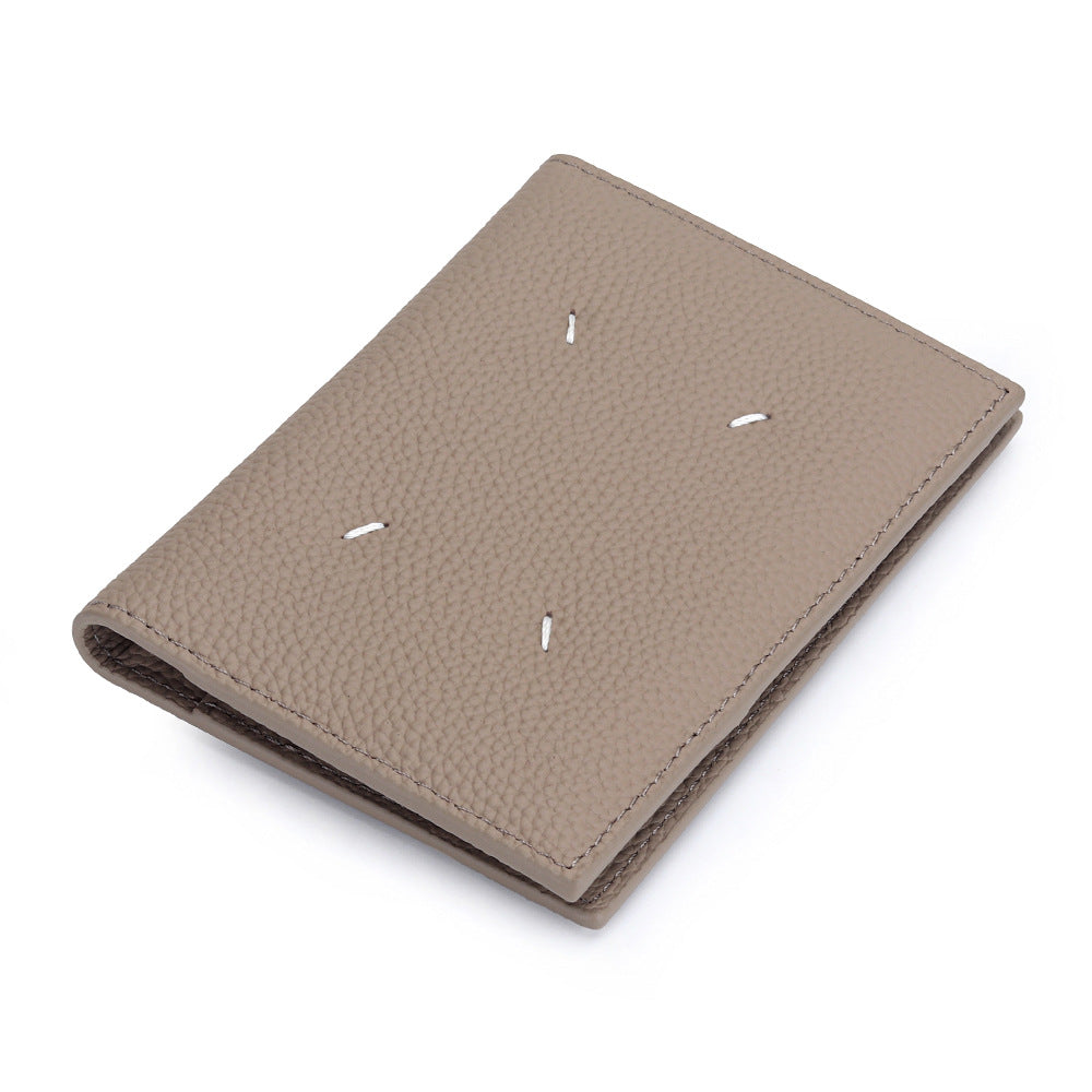 Leather Passport First Layer Simple Certificate Protective Ladies Wallet
