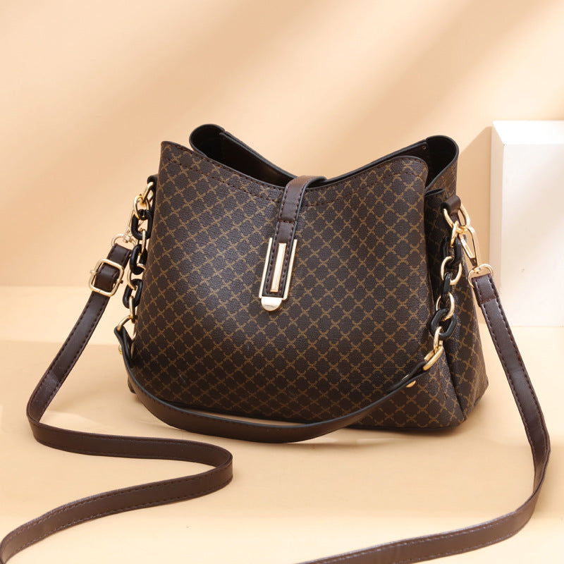 Women's Retro Pattern Fashion Large Capacity Handbags