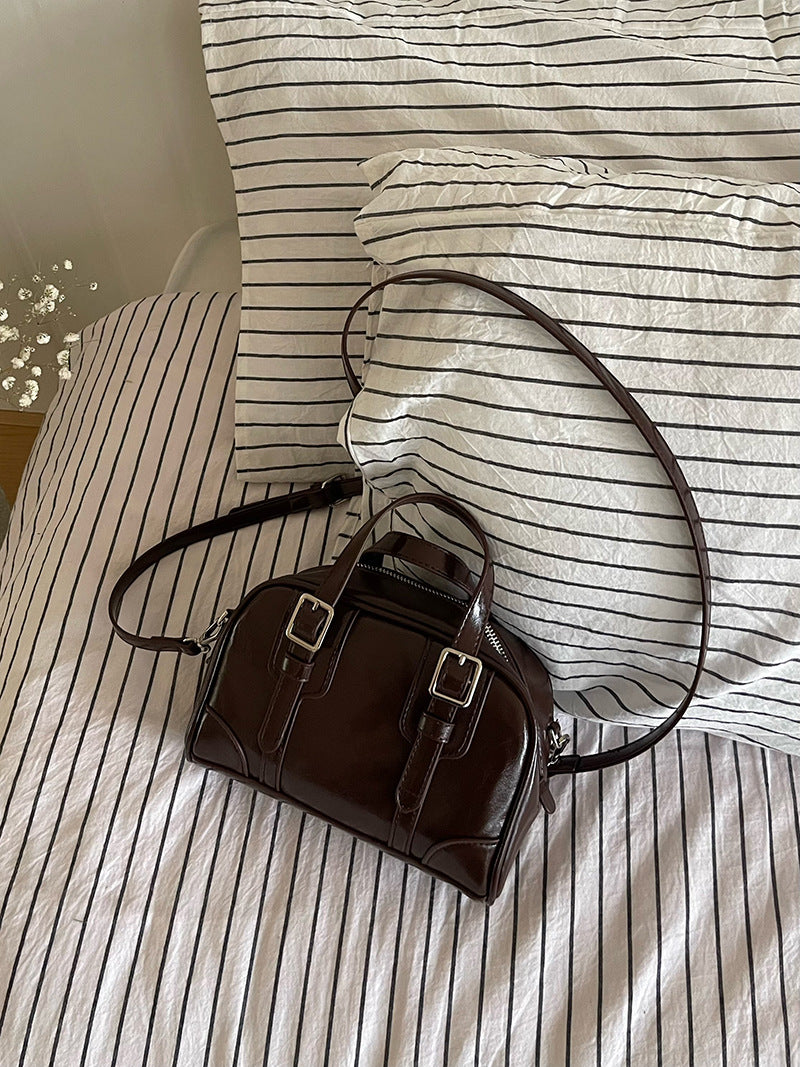 Women's Korean Niche Retro Black Fashion Handbags
