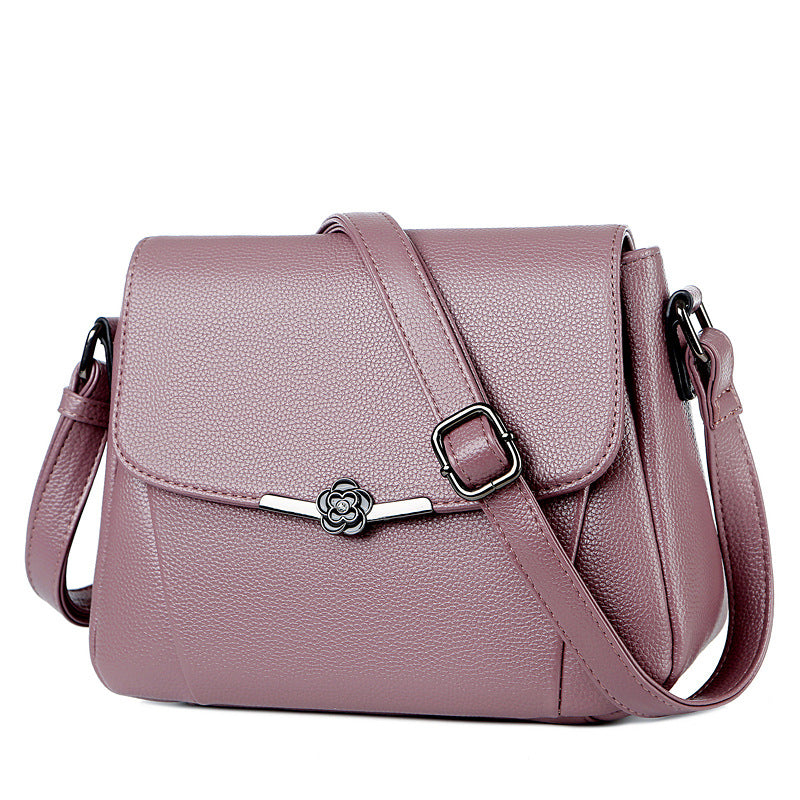 Charming Women's Soft Leather Mother Simple Crossbody Bags