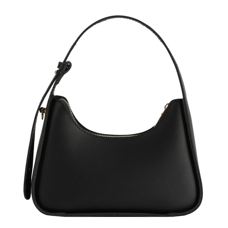 Solid Color Simple Textured Fashion Style Shoulder Bags