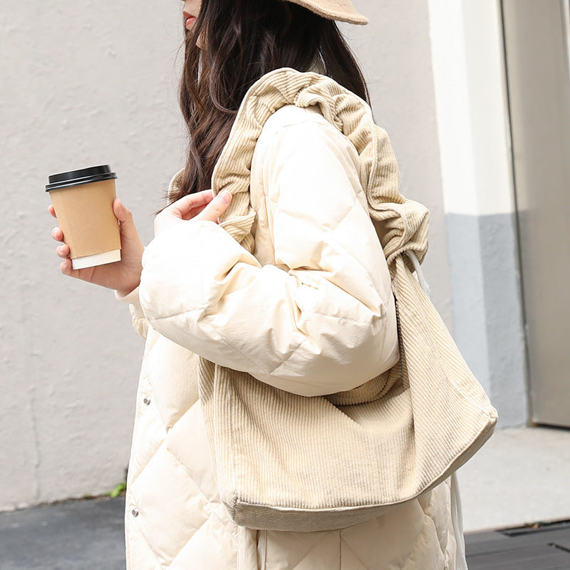 Women's Leisure Artistic Canvas Retro Corduroy Fashion Crossbody Bags