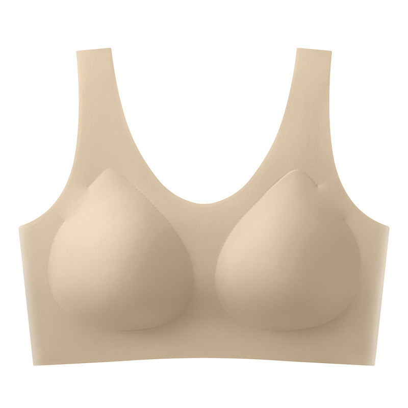 Women's Underwear Ice Silk Breathable Small Chest Push Bras