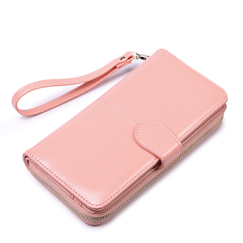 Women's Zipper Hasp Large Capacity Multiple Slots Card Holder