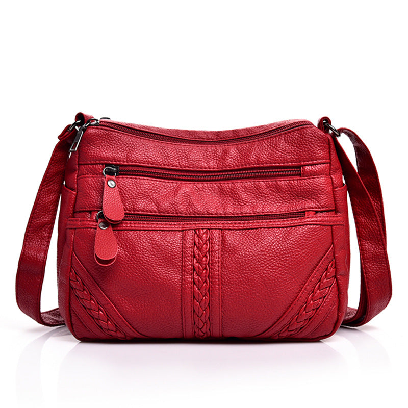 Women's Body Large Capacity Soft Leather Business For Collecting Women's Shoulder Bag