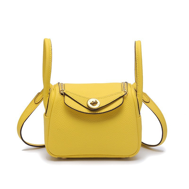 Layer Cowhide Lychee Pattern Lindy Doctor Genuine Shoulder Bags