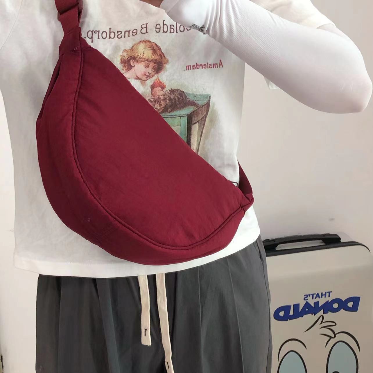 Slouchy Dumpling Spring Plus Silk Floss Crossbody Bags