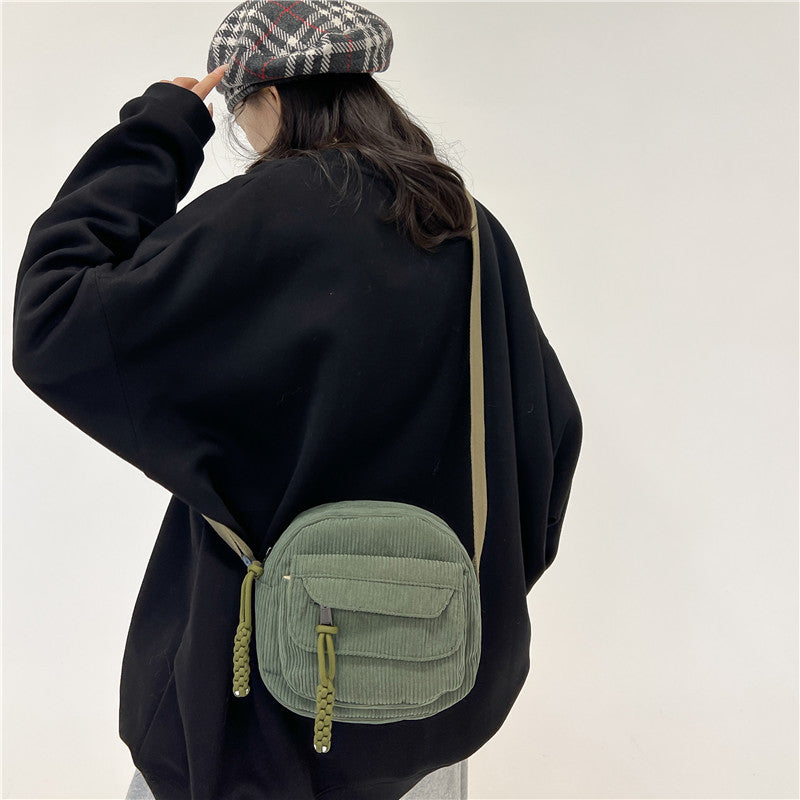 Spring Fashion Solid Color Camp Cloth Crossbody Bags
