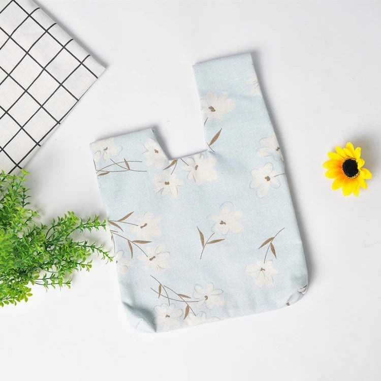 Classy Wrist Cotton Linen Fabric Fresh Handbags