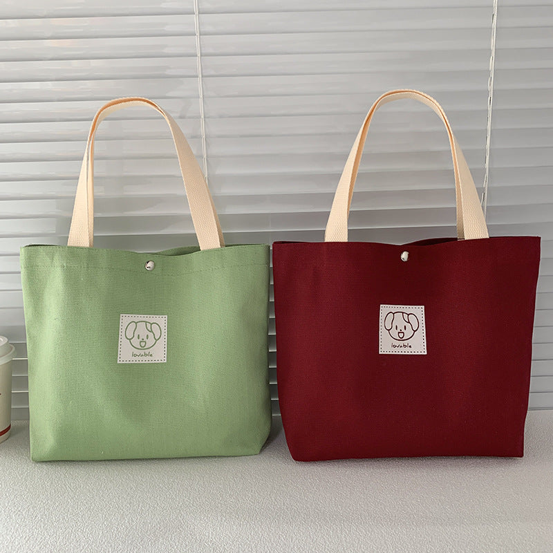 Women's Cute Cartoon Tutorial Lunch Size Handbags