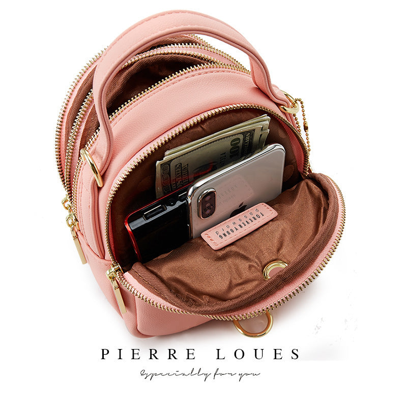 Women's Pierre Korean Style Solid Color Simple Backpacks