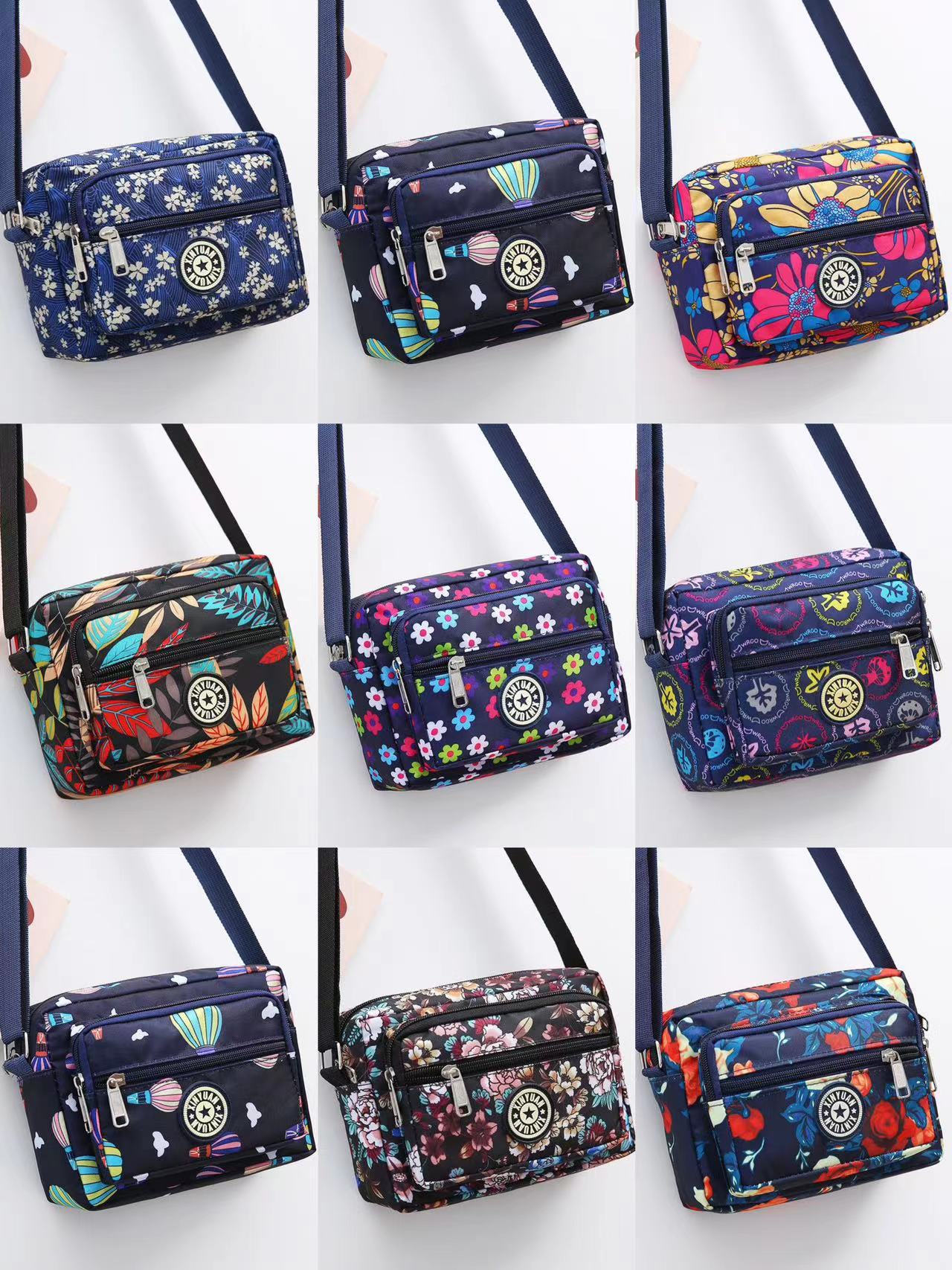Women's Oxford Stall Large Capacity Leisure Flower Crossbody Bags
