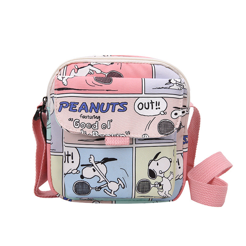 Elegant Canvas Fashion Cute Snoopy Style Shoulder Bags