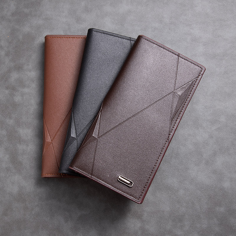 Men's Thin Soft Leather Large Capacity Multiple Men's Wallets