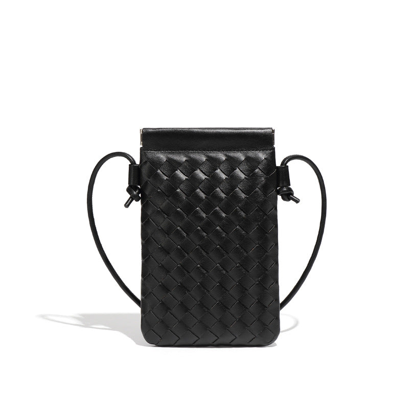 Autumn Woven Cell Niche Texture Mini Crossbody Bags