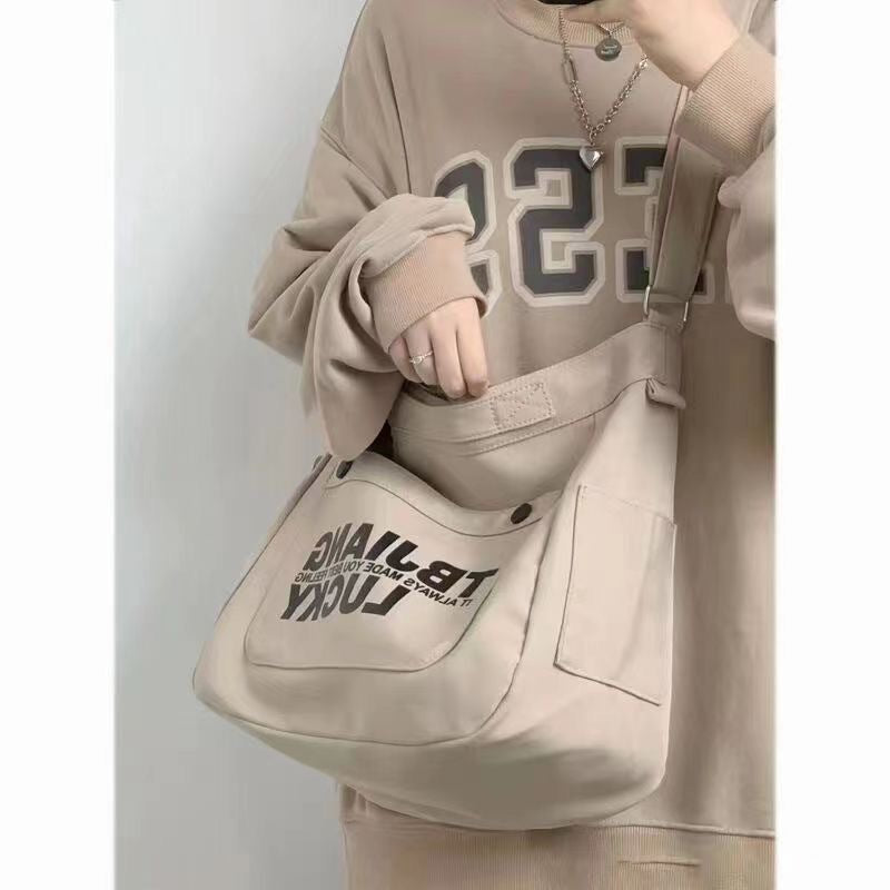 Work Clothes Female Male Korean Large Shoulder Bags
