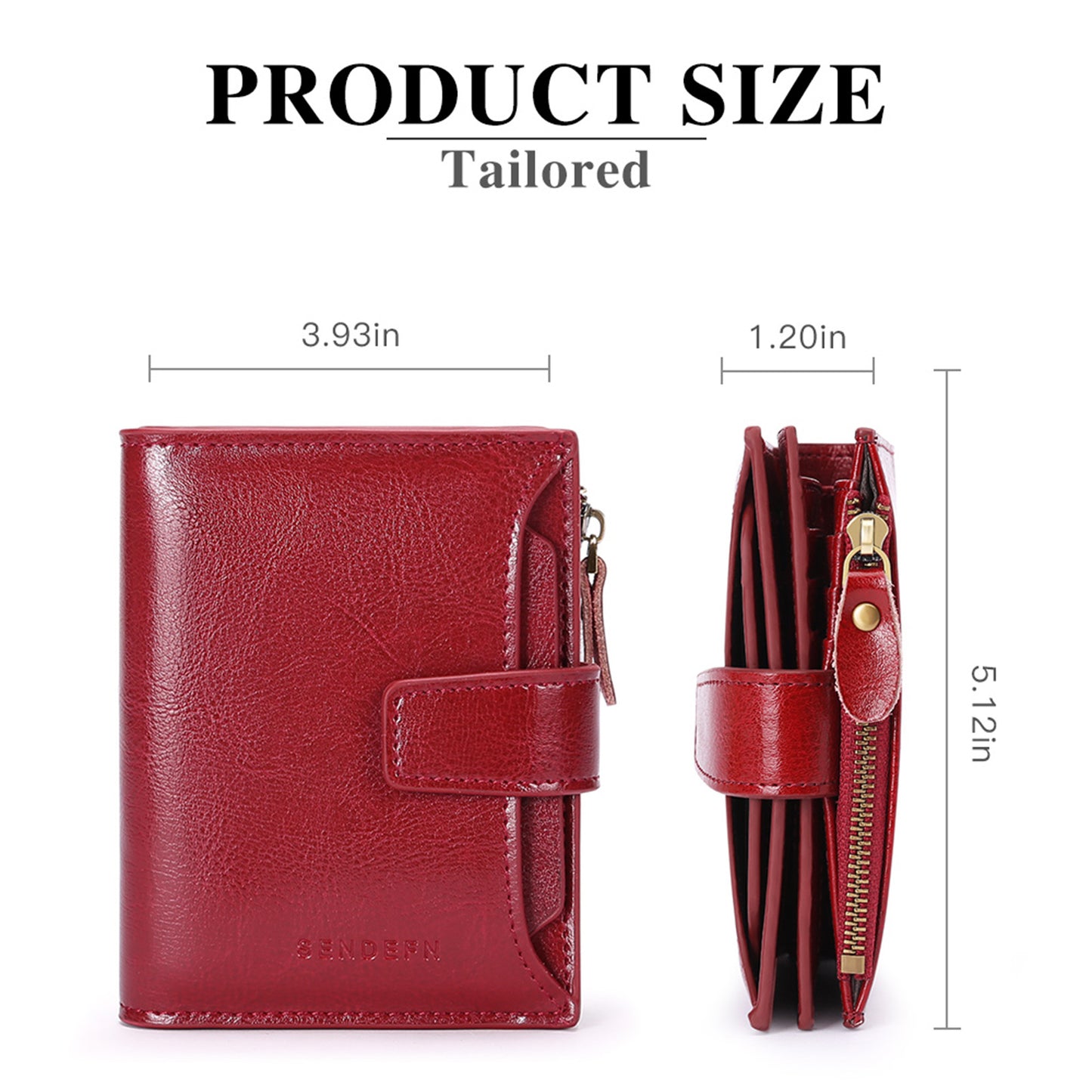 Women's Leather Short Korean Style Multifunctional License Ladies Wallets