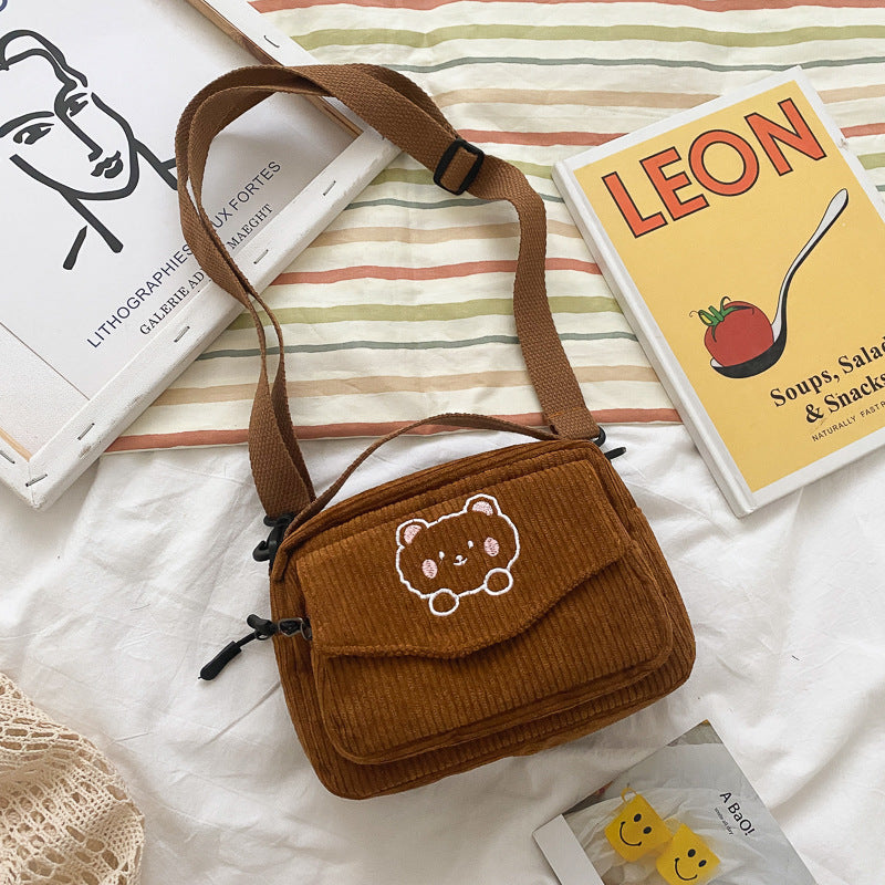 Classic Cute Canvas Korean Style Schoolgirl Crossbody Bags