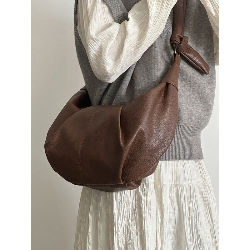 Pleated Dumpling Idle Commute Can Be Shoulder Bags