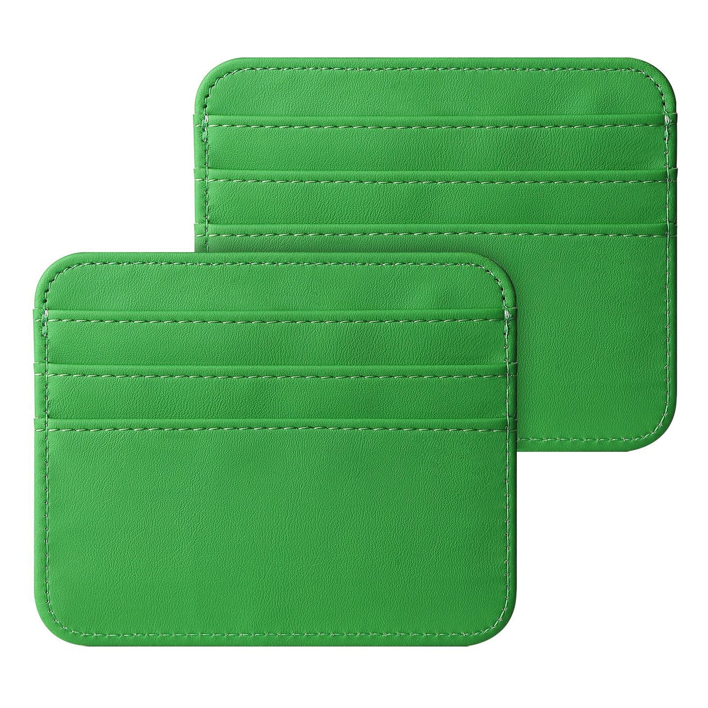 Double-sided Large Capacity Multiple Slots Leather Card Holder