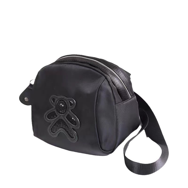 Women's Korean Style Little Bear Sequined Shell Bags