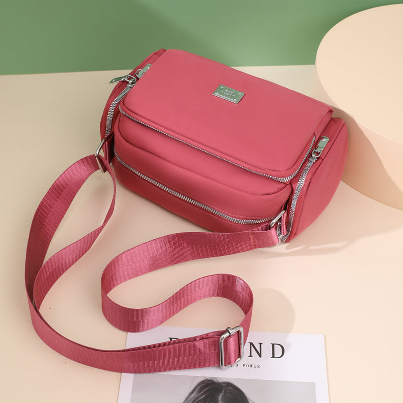Women's Nylon Simple Fashion Wide Strap Large Capacity Shoulder Bags
