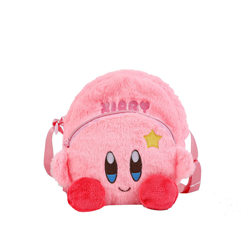 Cartoon Mini Soft Cute Heart Plush Crossbody Bags