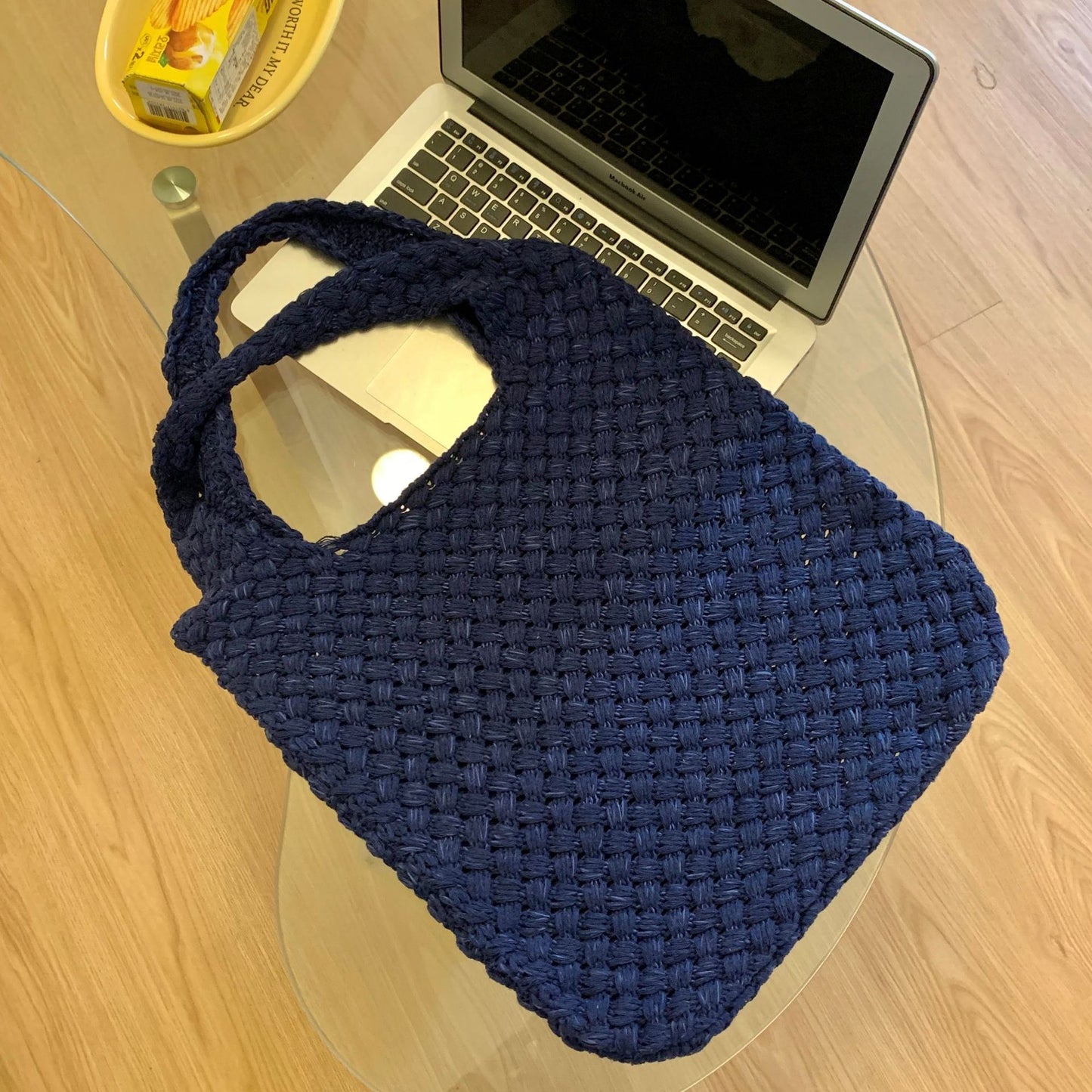 Women's Knitted Hand-woven Vintage Wool Shopping Shoulder Bags