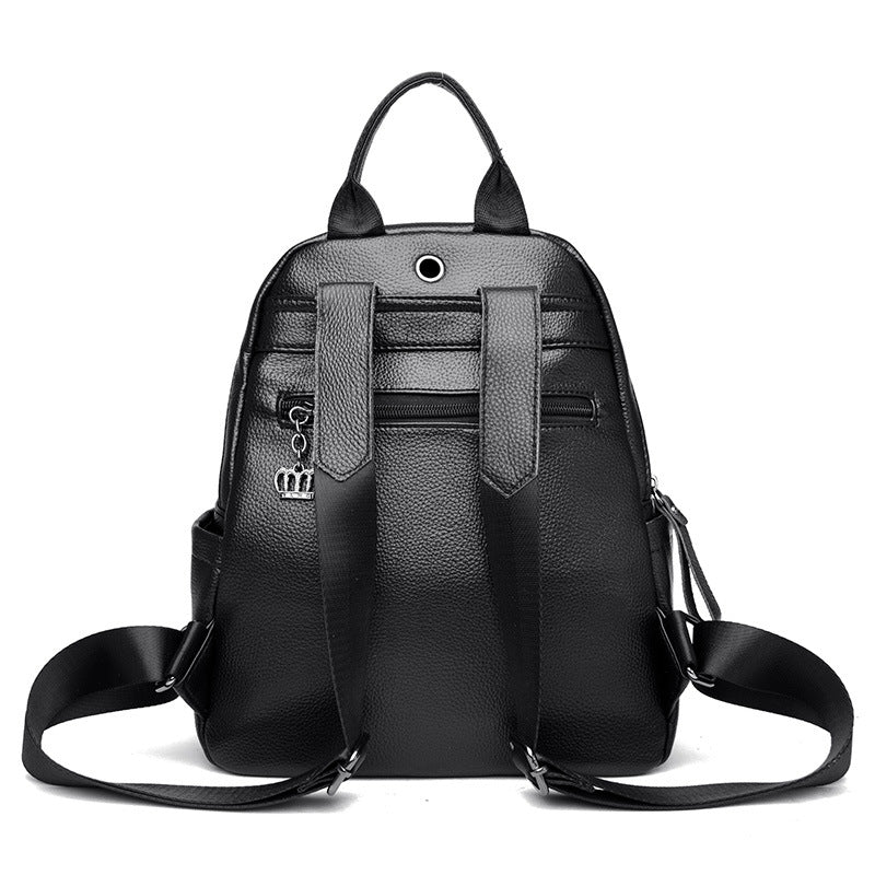 Women's Popular Soft Leather Fashionable Fashion Backpacks