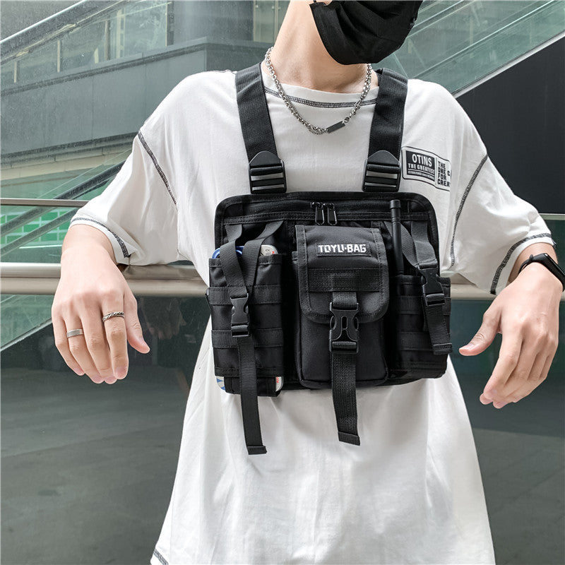 Function Trend Stylish Versatile Leisure Working Men's Chest Bags