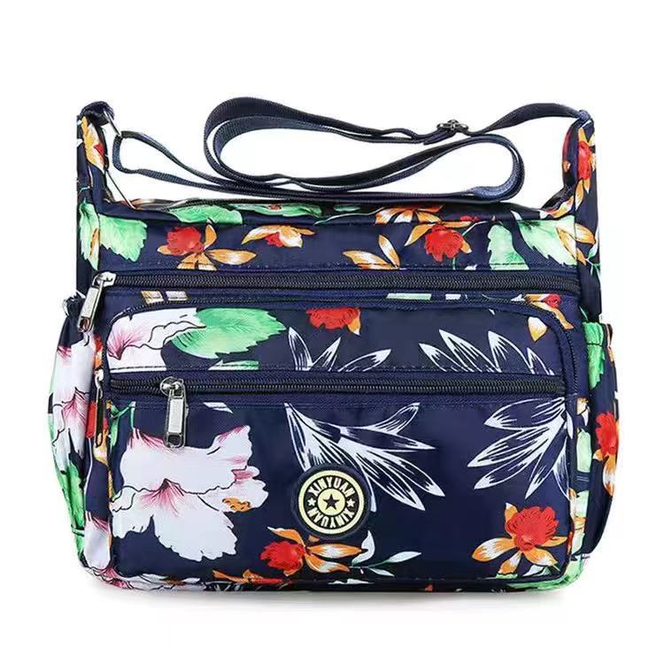 Women's Oxford Stall Large Capacity Leisure Flower Crossbody Bags