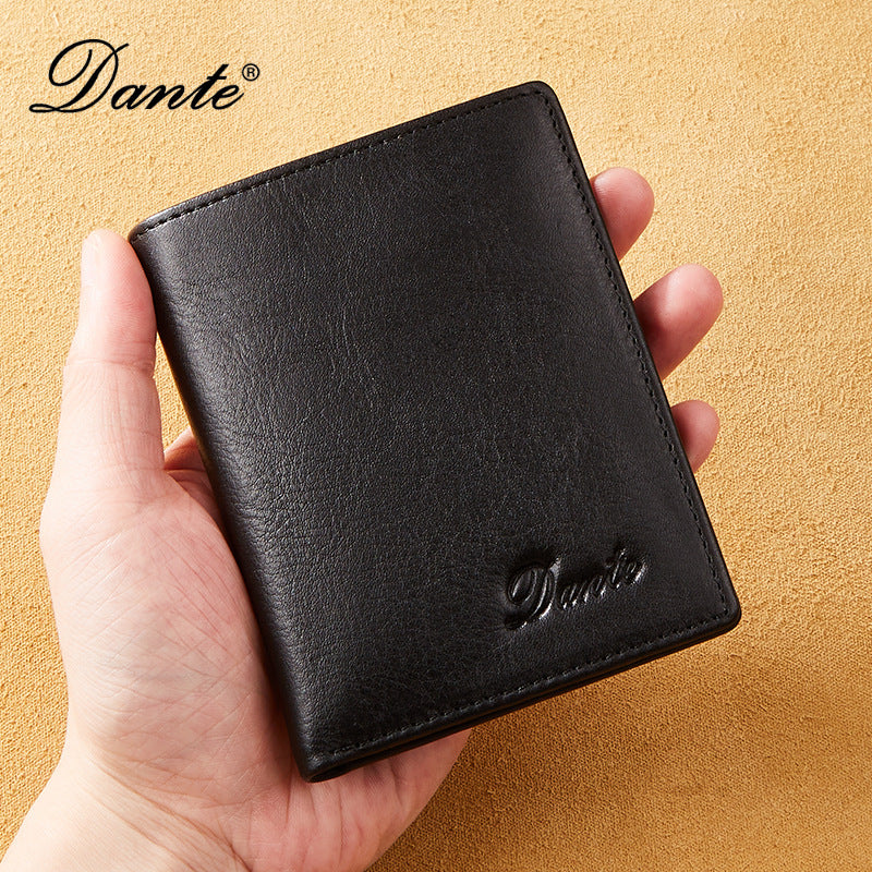 Men's Vintage Genuine Leather First Layer Cowhide Men's Wallets