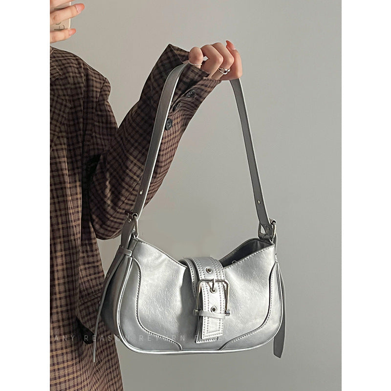 Women's Retro Hot Underarm Niche Simple Textured Bags