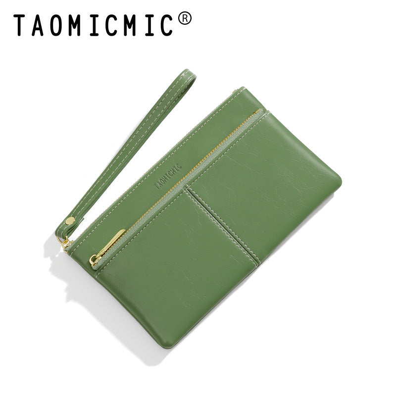 Women's Niche Large Capacity Long Stylish Portable Ladies Wallets