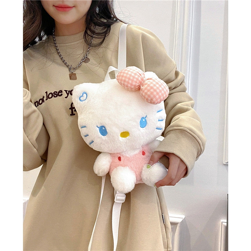 Cat Plush Cute Mobile Doll Birthday Crossbody Bags