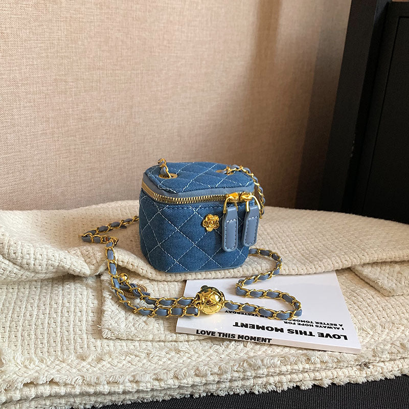 Women's & Children's & Golden Ball Camellia Mini Chic Crossbody Bags