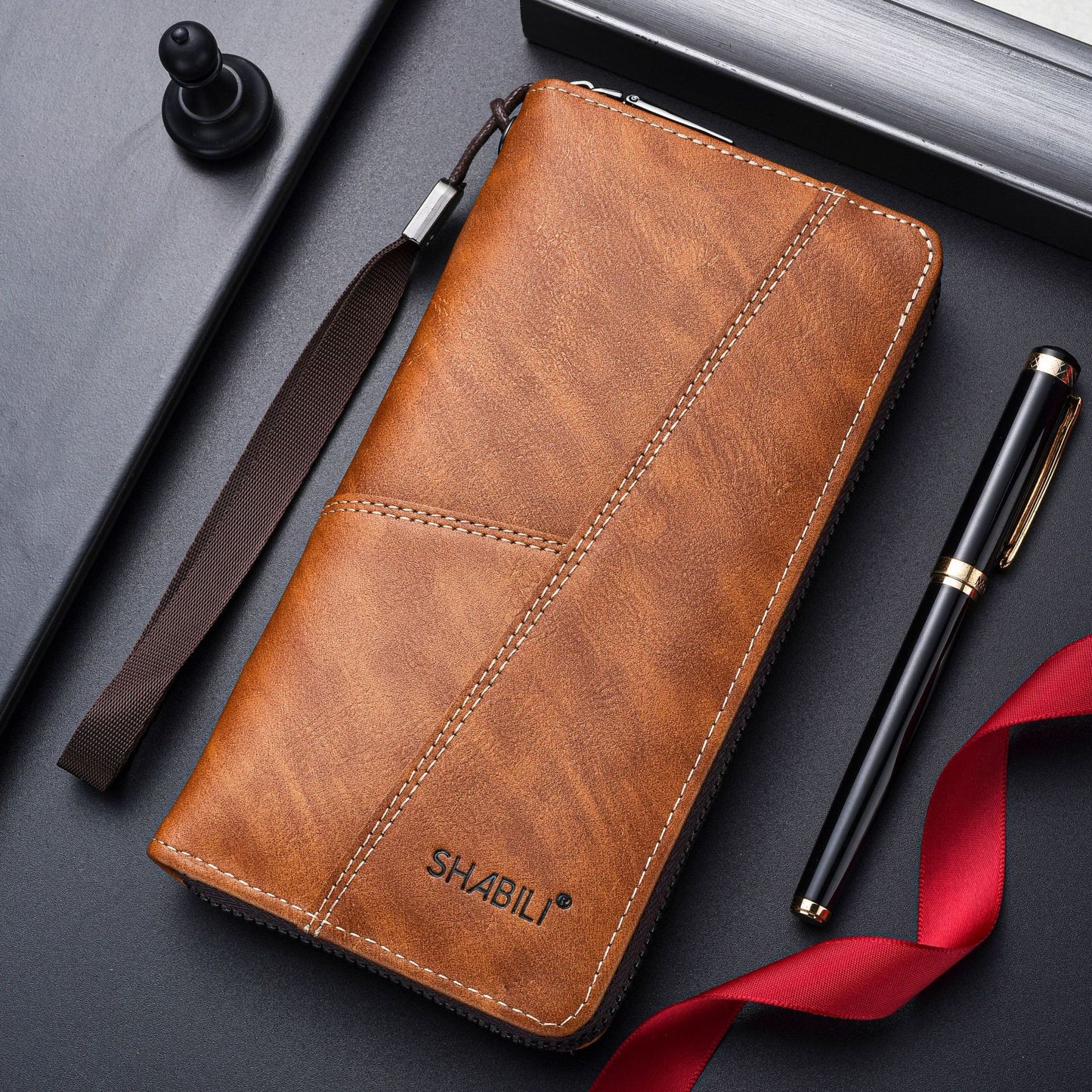 Men's Long Large Capacity Zipper Male Men's Wallets
