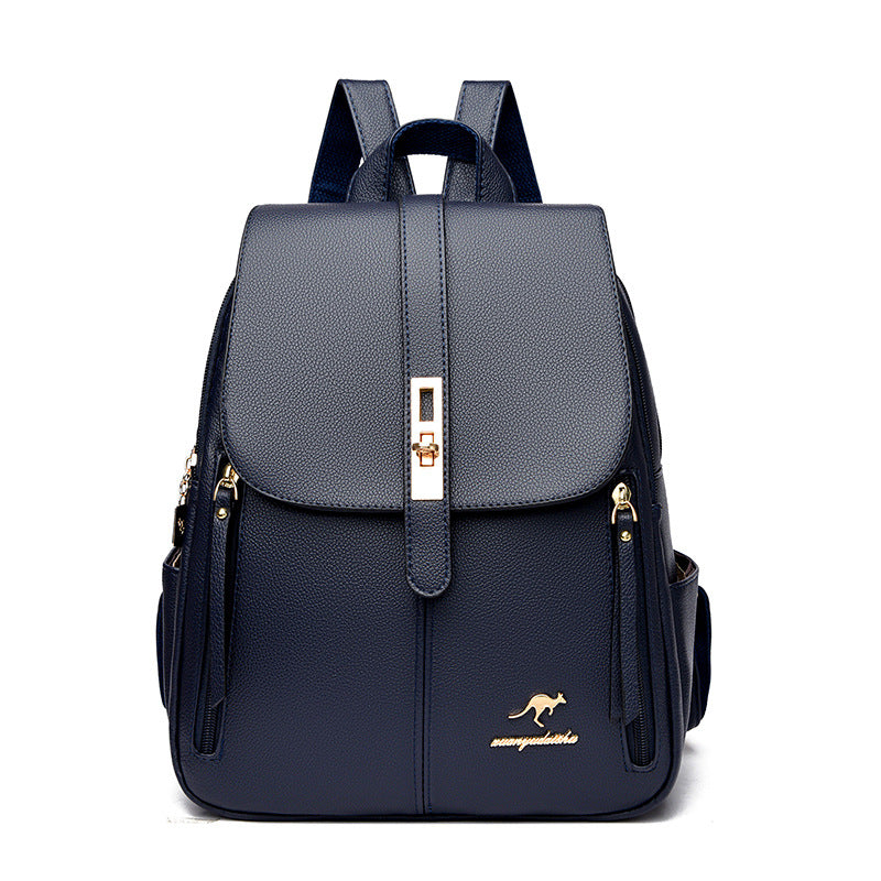 Women's Simple Fashionable Versatile Large Capacity Soft Backpacks