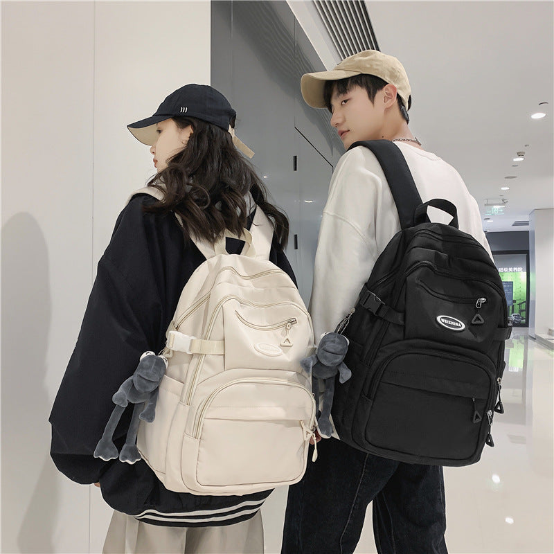Simple Female Preppy Trend Solid Color Backpacks