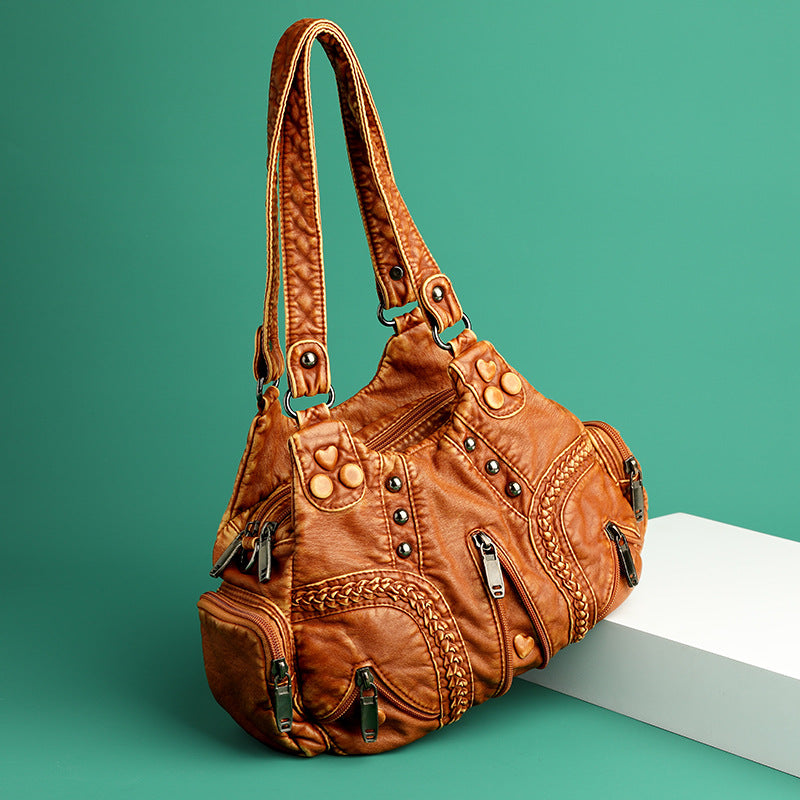 Women's Trendy Retro Fashionable Large Capacity Shoulder Bags