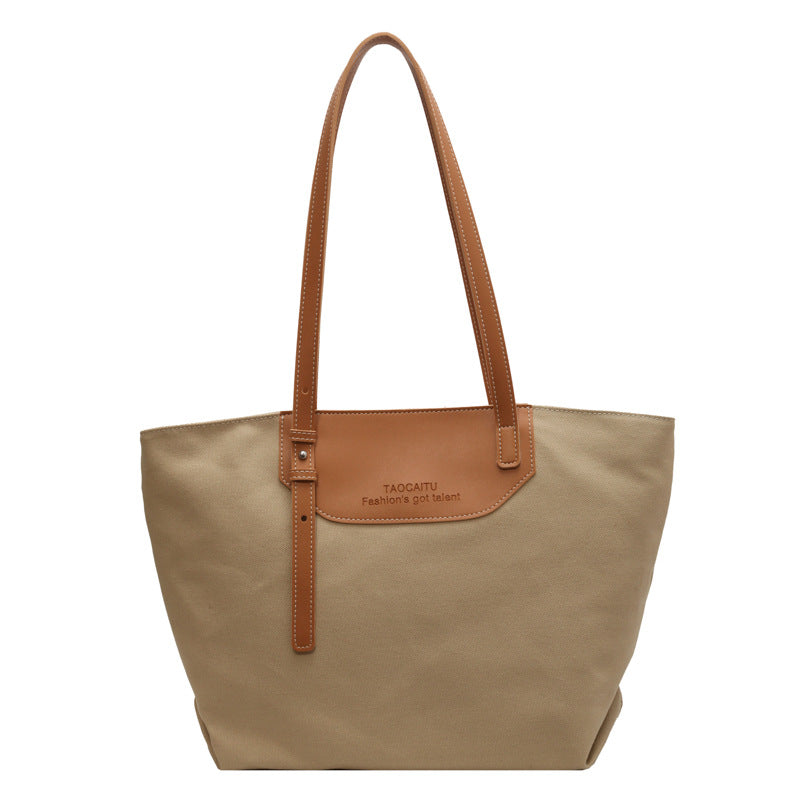 Women's Fashion Simple Canvas Versatile Large Capacity Shoulder Bags