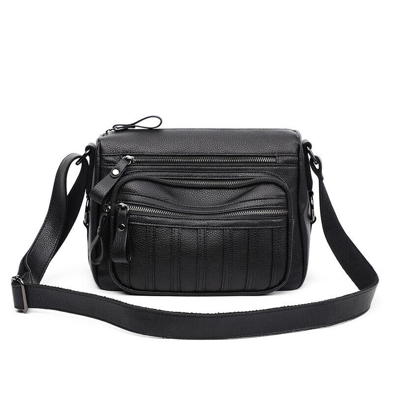 First Layer Cowhide Mom Large Capacity Light Women's Messenger Bag