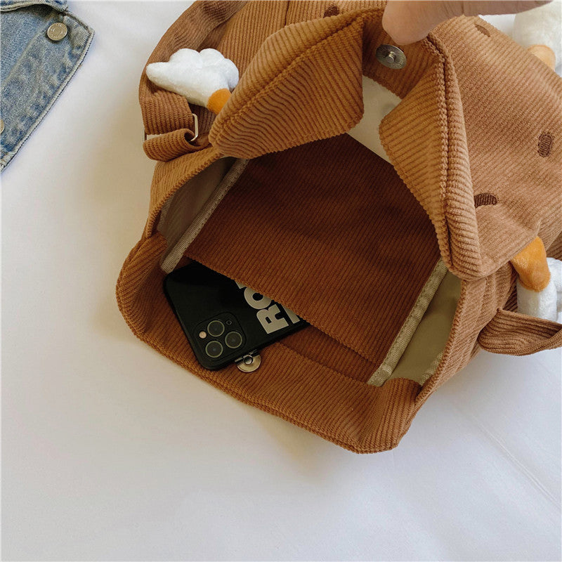 Cute Smiley Face Biscuit Style Large Capacity Everyday Bags