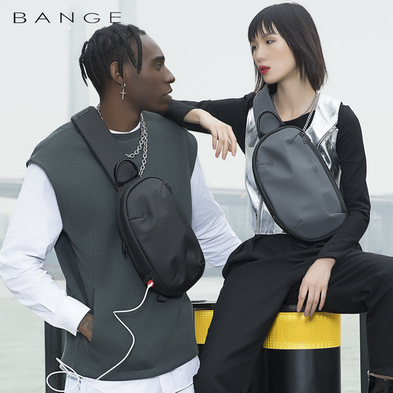 Men's Beautiful Fashion Pretty Waterproof Korean Men's Chest Bags