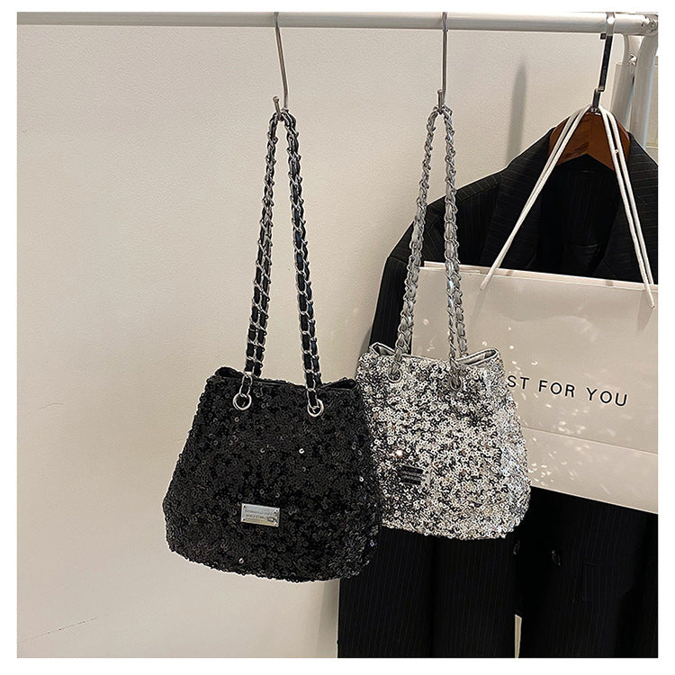 Women's Popular Shiny Leisure Chain Cross Body Crossbody Bags
