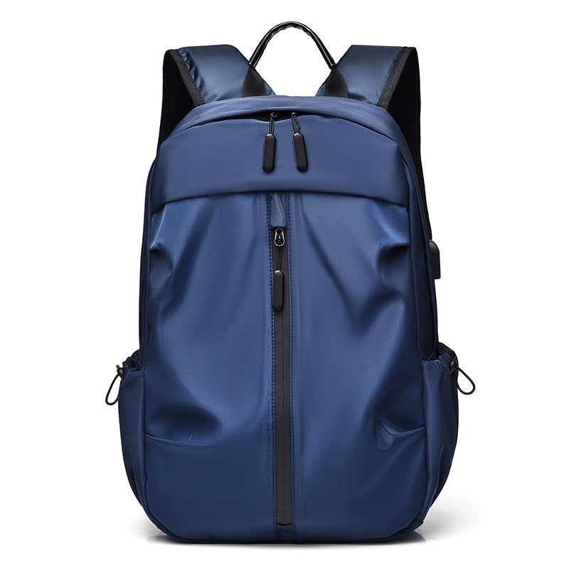 Men's Korean Pure Color Washed Business Commute Bags