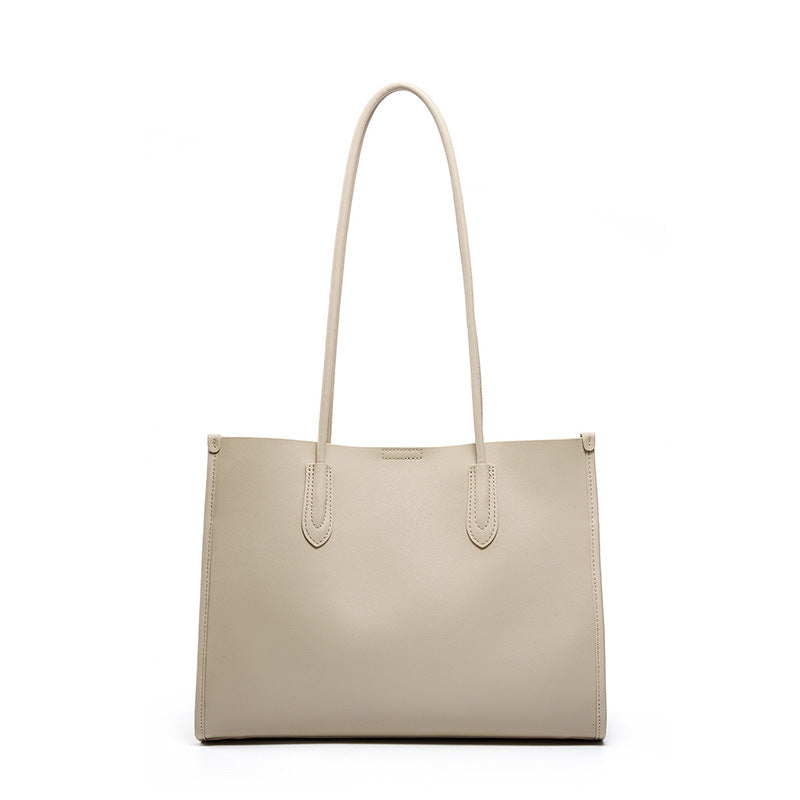 Women's Genuine Leather Niche Soft Versatile High-grade Large Handbags
