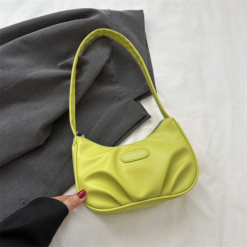 Women's Underarm Summer Baguette Trendy Fashion Moon Shoulder Bags